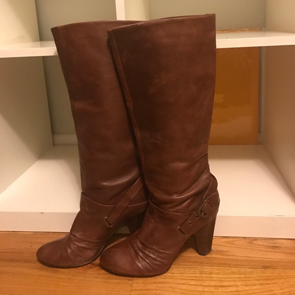 Frye 'Bethany Strappy Soft' tall heel boots - Picture 1 of 6